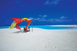 Maldives - Angsana Velavaru - Dîner sur banc de sable