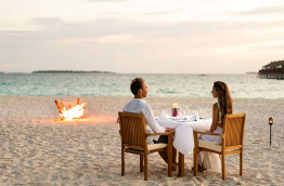 Maldives - Reethi Faru Resort - Restaurant, Dîner romantique