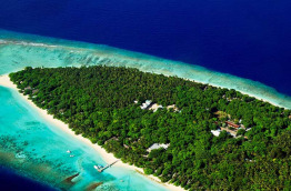 Maldives - Soneva Fushi - Vue aérienne