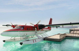 Maldives - W Retreat & Spa - Hydravion sur la jetée