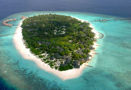 Maldives - Adaaran Select Meedhupparu - Vue aérienne