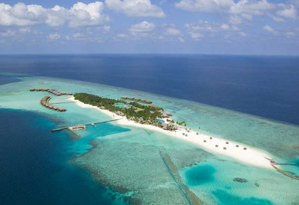 Maldives - Veligandu Island Resort - Vue aérienne