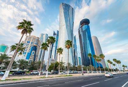 Skyline de West Bay au Qatar