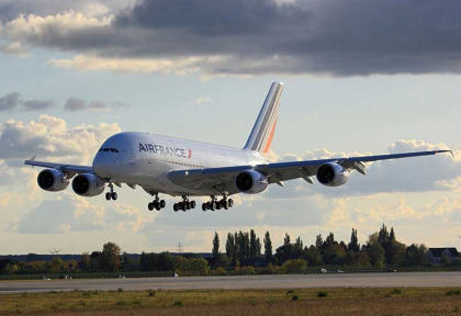 Air France - Airbus A380  à l'atterrissage