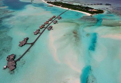 Maldives - Gili Lankanfushi - Vue aérienne