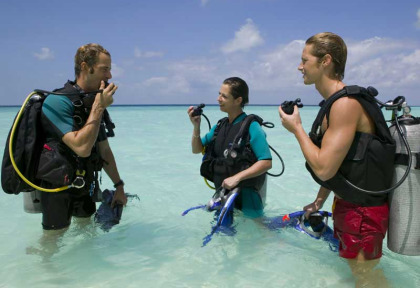 Maldives - Veligandu - Le centre de plongée