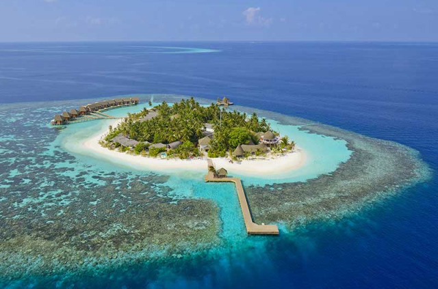 Maldives - Kandolhu Island - Vue aérienne